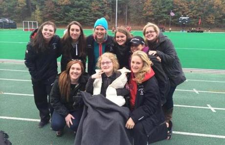 The Northeastern women’s ice hockey squad is one of six on the campus with a Team IMPACT child on the roster. 
